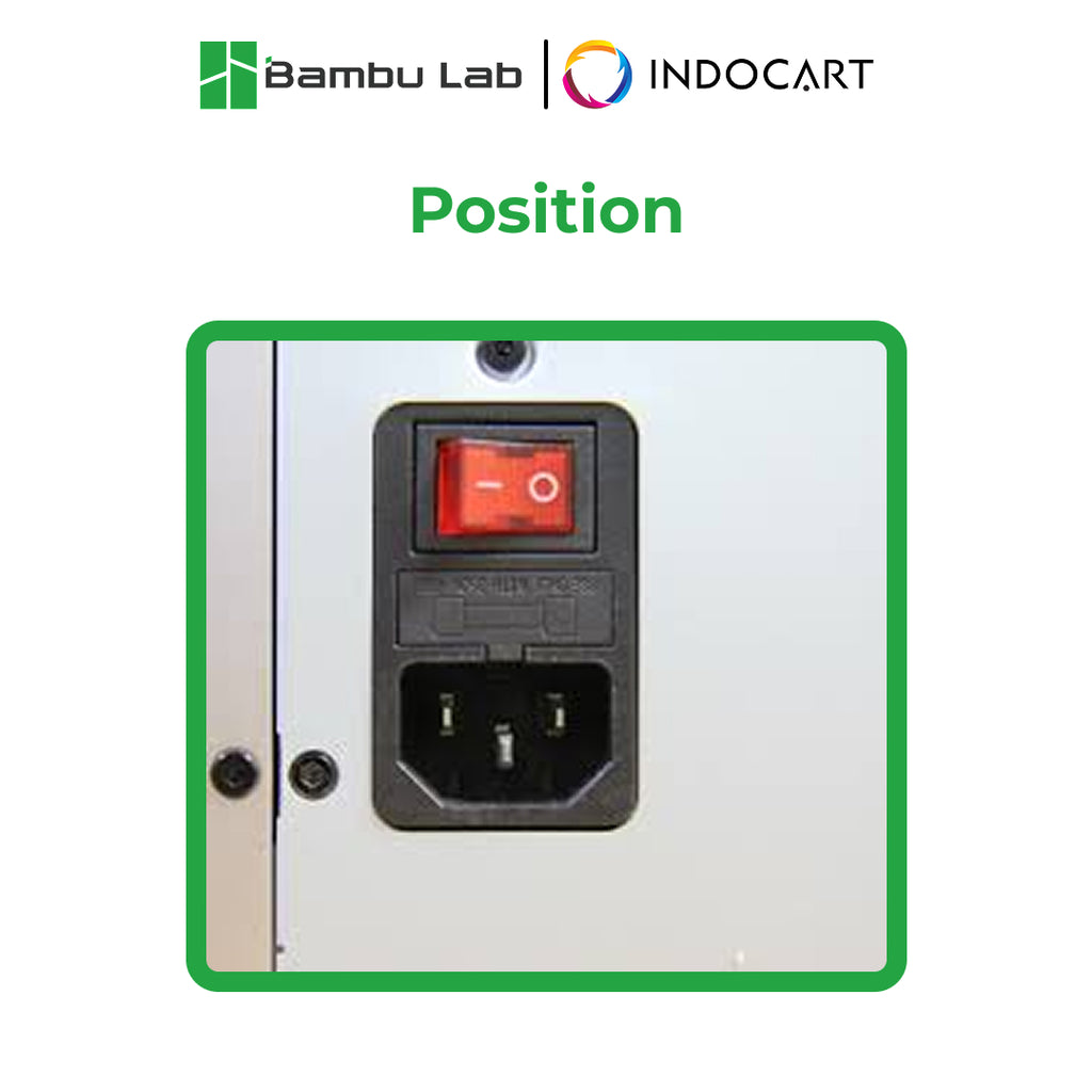 3D Printer Parts BambuLab Power Cable EU For BambuLab A1/P1P/P1S/P2S/X1C/X1E/H2S/H2C/H2D/H2D Pro