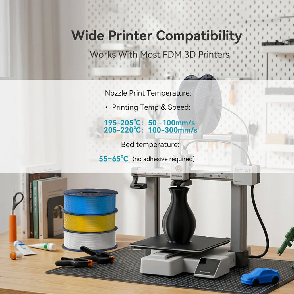 3D Printer Filament SUNLU PLA PLUS 2.0 Upgraded Filament with Neat Winding USA Materials 1.75mm 1Kg