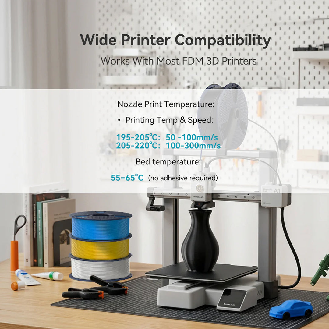3D Printer Filament SUNLU PLA PLUS 2.0 Upgraded Filament with Neat Winding USA Materials 1.75mm 1Kg