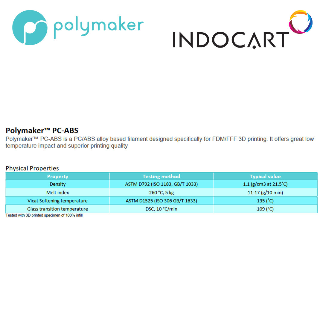 3D Printer Filament PolyMaker PC PolyCarbonate ABS 1.75mm 1Kg