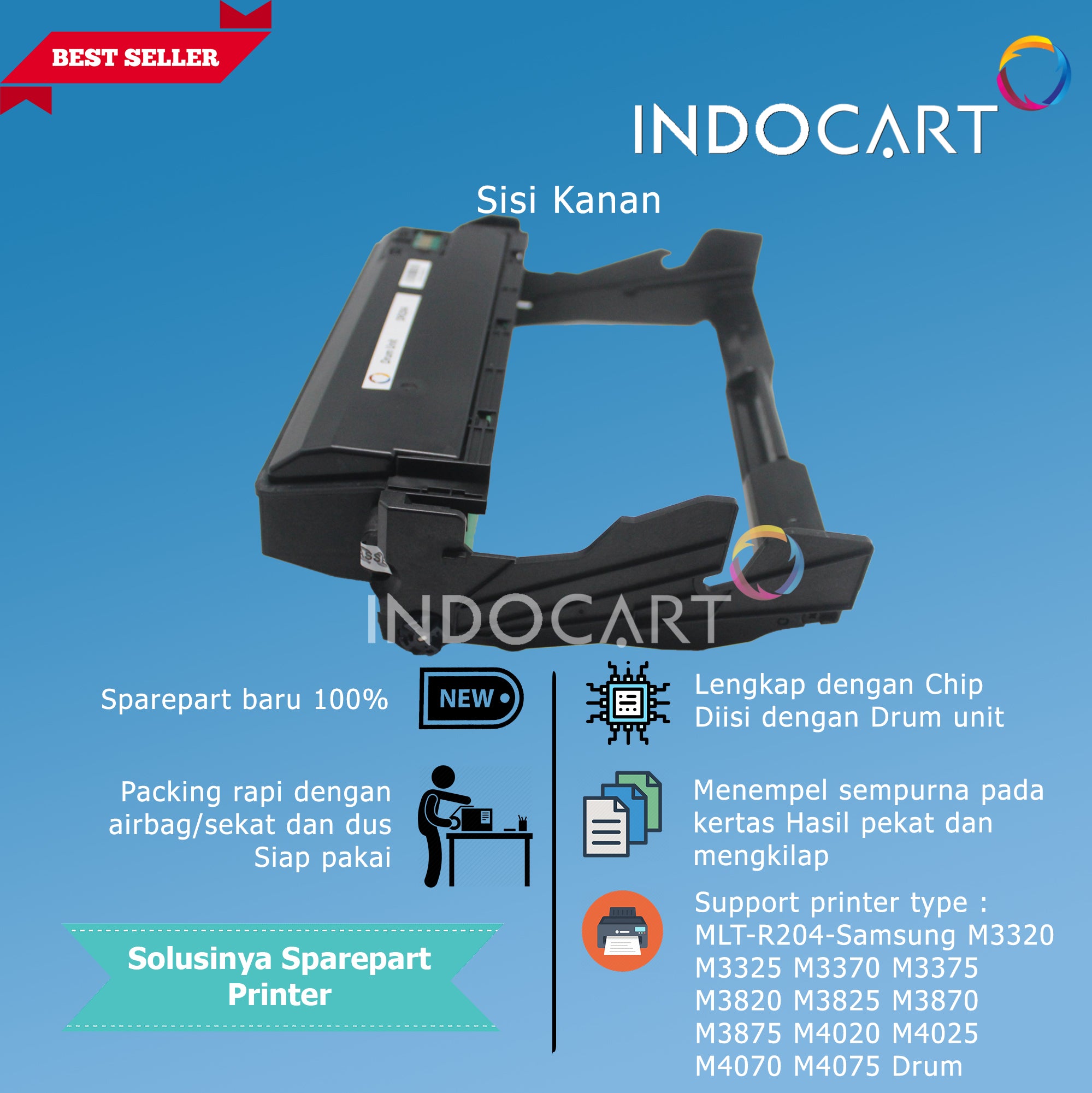Toner Imaging Drum Compatible MLT-R204-Samsung M3325 M3375 M3825 M3875 M4025 M4075