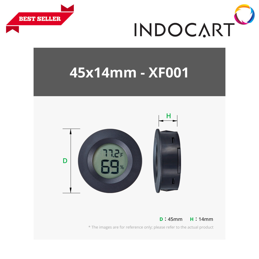 3D Printer Modeling Maker's Supply BambuLab Circular Embedded Electronic Digital Thermometer Hygrometer