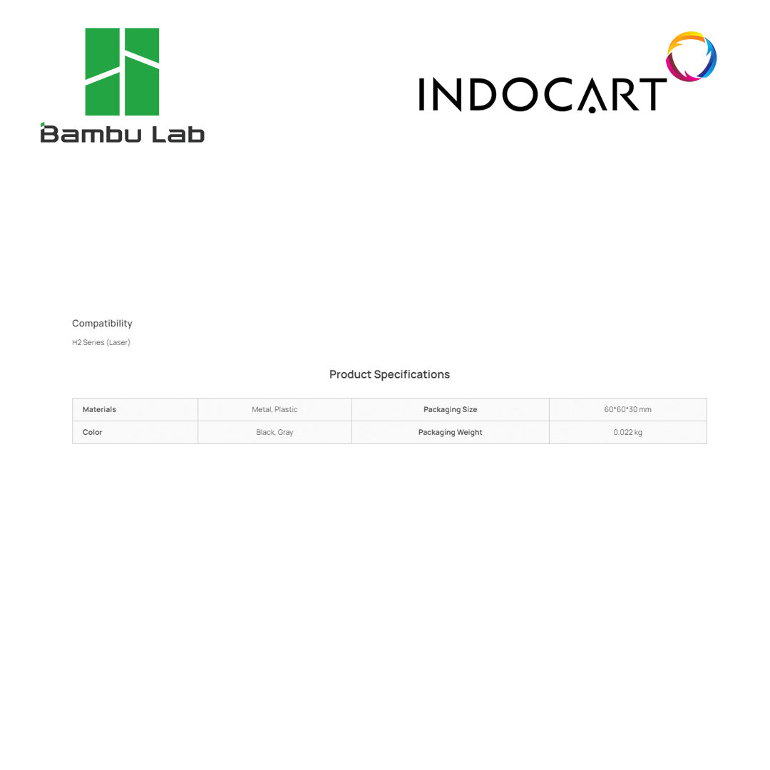 3D Printer Parts BambuLab Laser Air Assist Tube Coupler 10 Watt BambuLab H2D