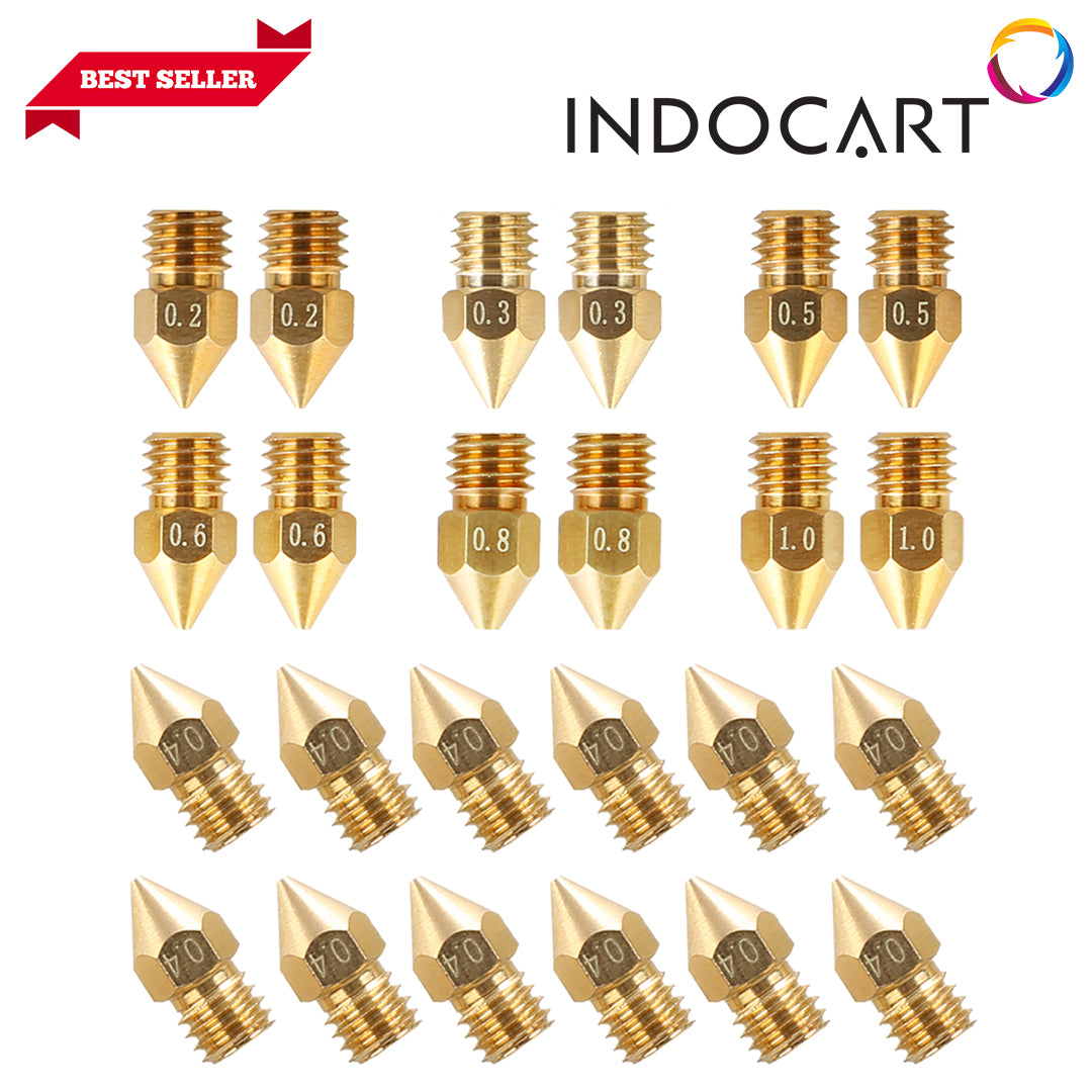 3D Printer Parts Creality OEM Brass Nozzle D6 Package 24Pcs