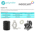 3D Printer Filament PolyMaker PolyMax PC PolyCarbonate 1.75mm 750gr