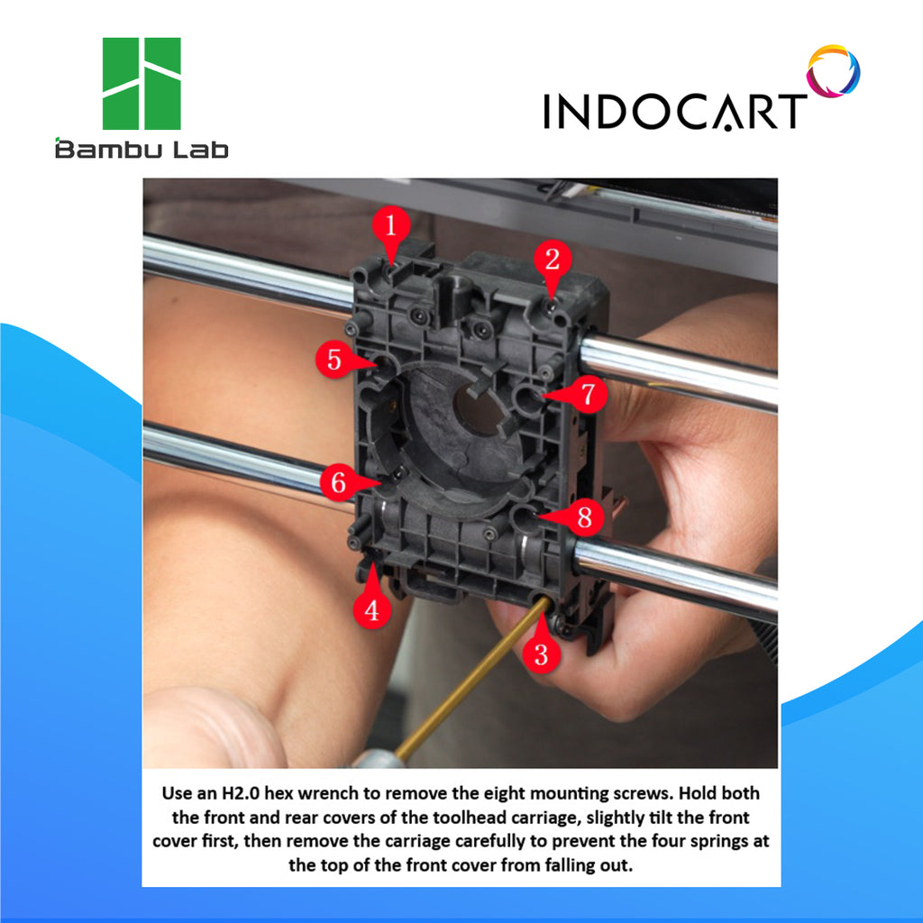 3D Printer Parts BambuLab Toolhead Carriage BambuLab P2S