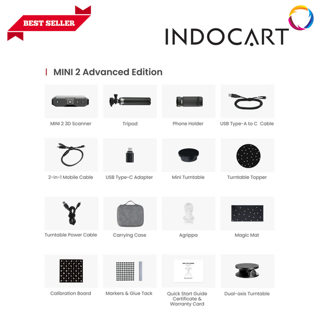3D Scanner Revopoint MINI 2 Advanced Edition With Anti Shake 9 Axis IMU