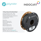 3D Printer Filament PolyMaker Fiberon PET-CF17 Carbon Fiber Reinforced PET Filament 1.75mm 500gr