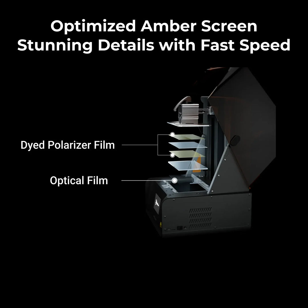 3D Printer HeyGears UltraCraft Reflex RS Turbo 10.3-inch 8K Amber Screen Expertly Sharp Details 3D Printing