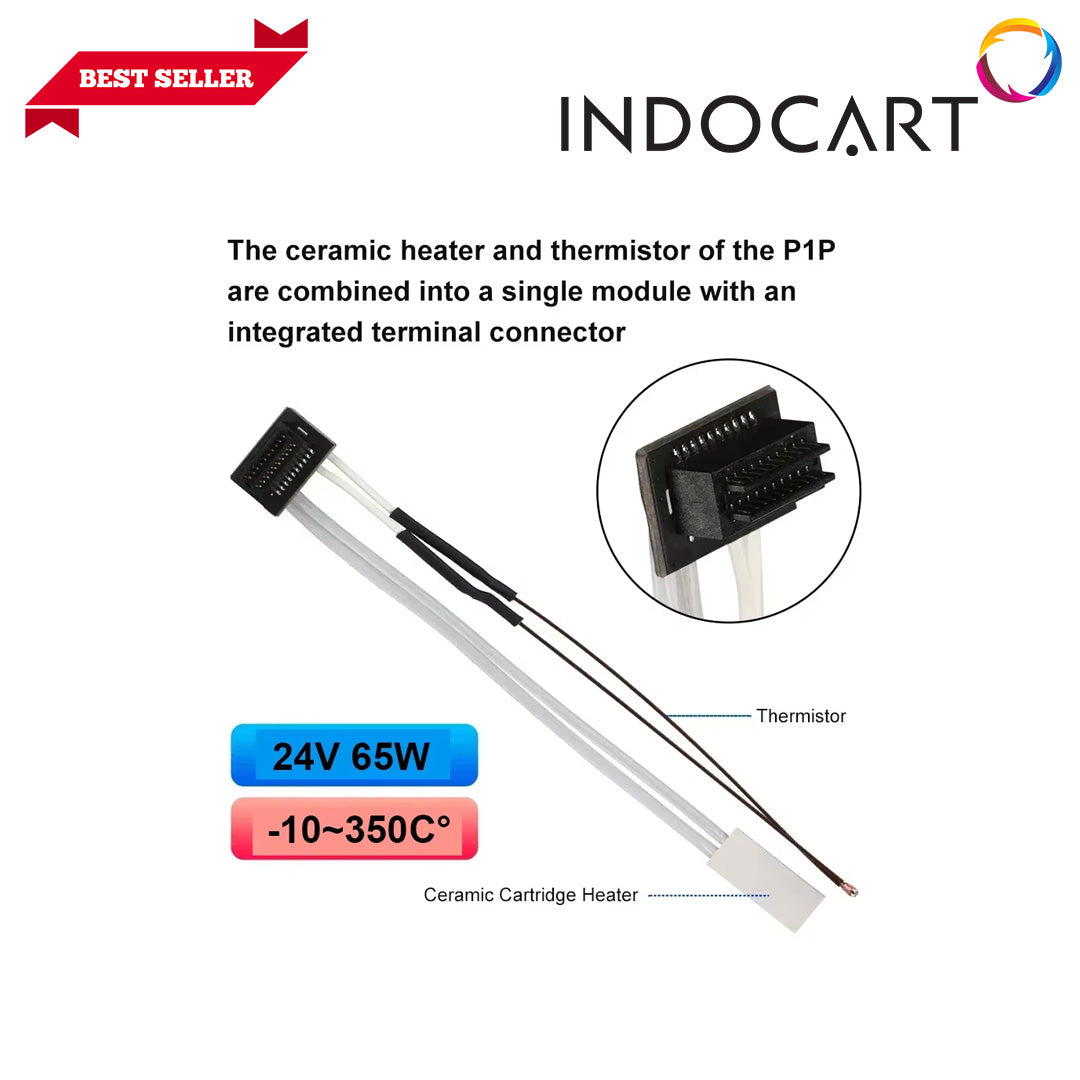 3D Printer Parts BambuLab Compatible Thermistor and Heating Tube for BambuLab P1P/P1S