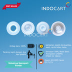 Botol Bulat 70ml Semi Transparant HDPE Plus Tutup Universal-Epson 001 003 Canon GI 71 73-10 Pcs