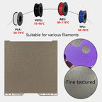 3D Printer Printing Plate Both Side Textured PEI Plate with QR code BambuLab H2S/H2D