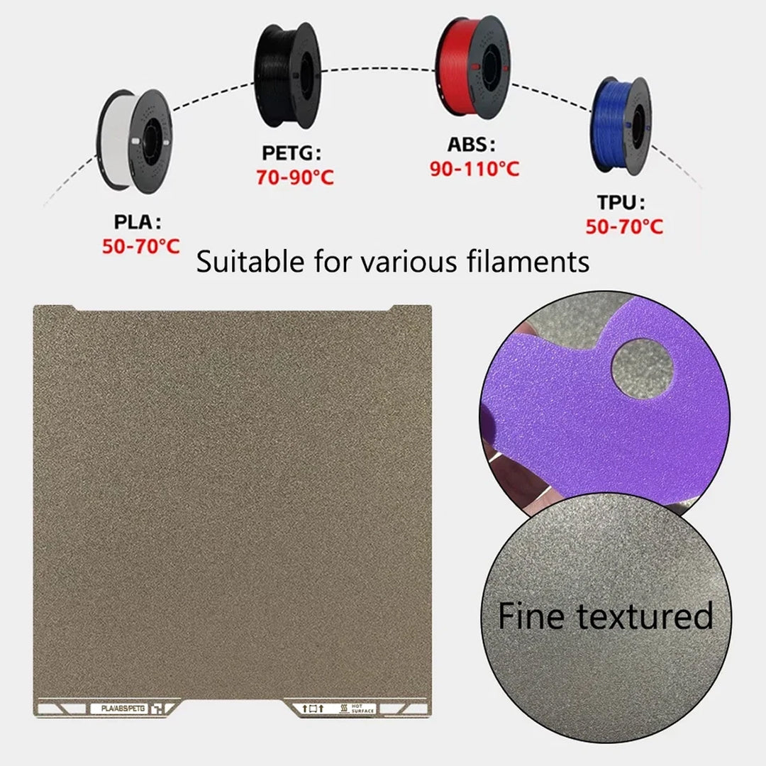 3D Printer Printing Plate Both Side Textured PEI Plate with QR code BambuLab H2S/H2D