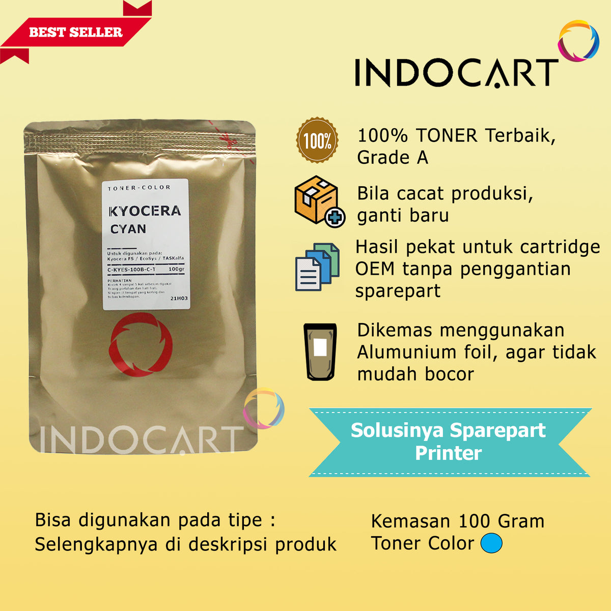 Serbuk Toner Warna Jepang-TK899 TK-899-FS C8025 C8030 C8520 C8525-100g