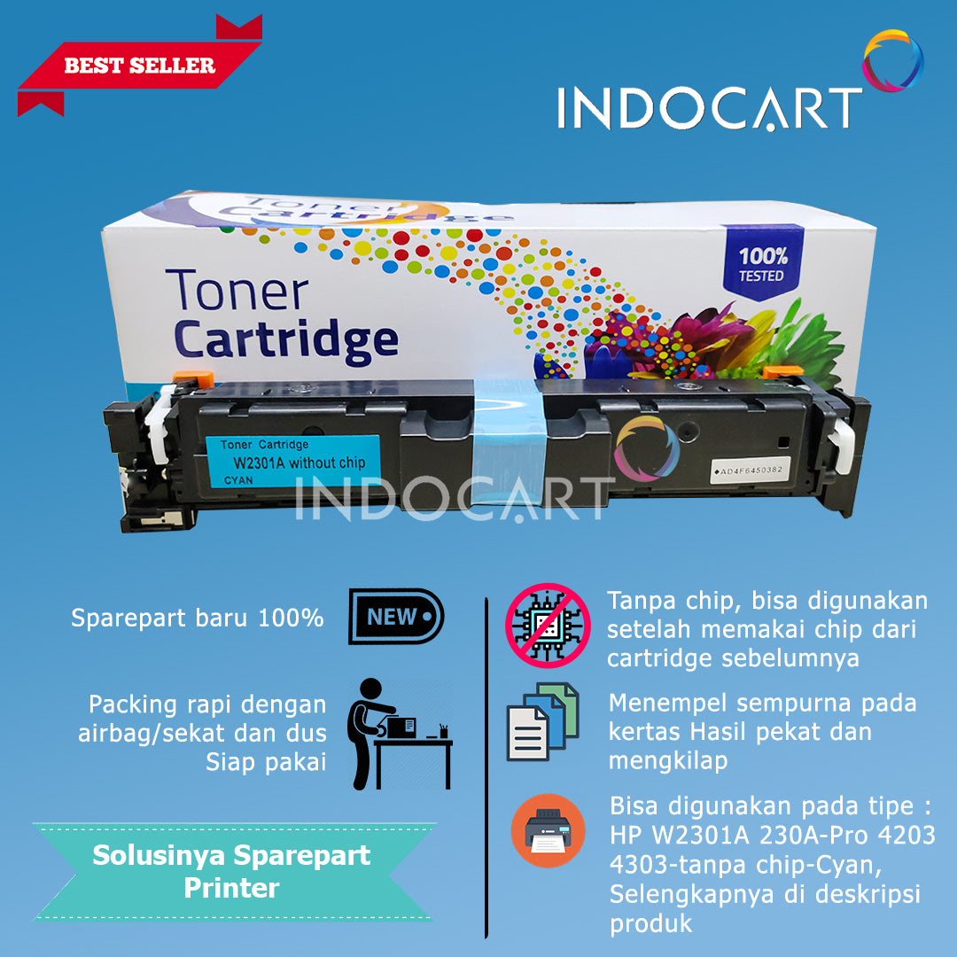 Toner Cartridge Compatible W2300A W2301A W2302A W2303A 230A-HP CLJ Pro 4203 MFP 4303