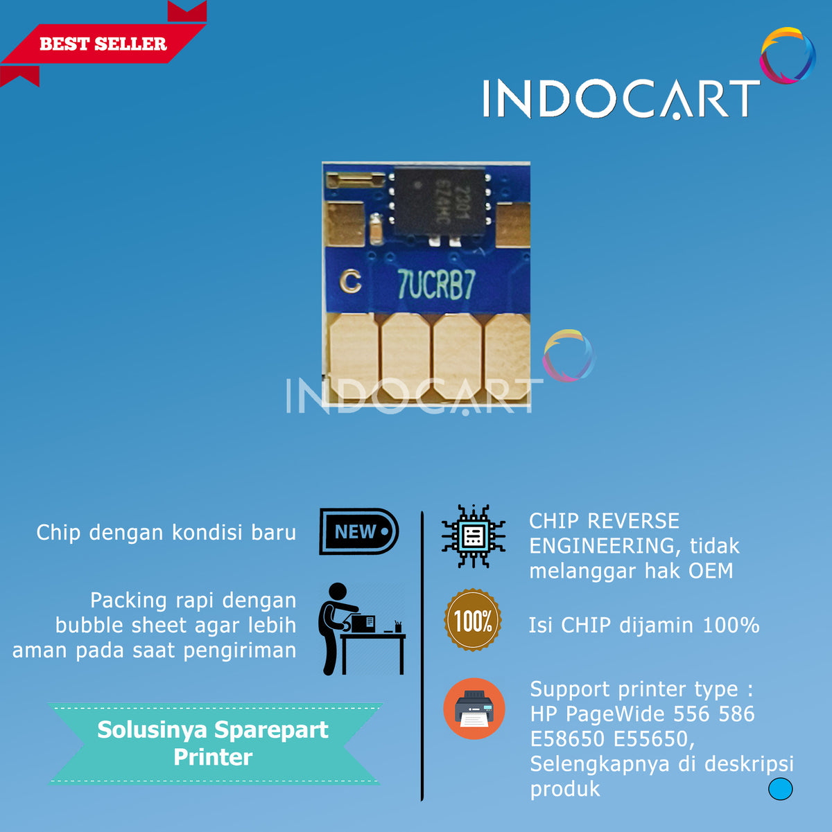 Auto Reset Chip Tinta HP 981XL-HP PageWide 556 586 E58650 E55650