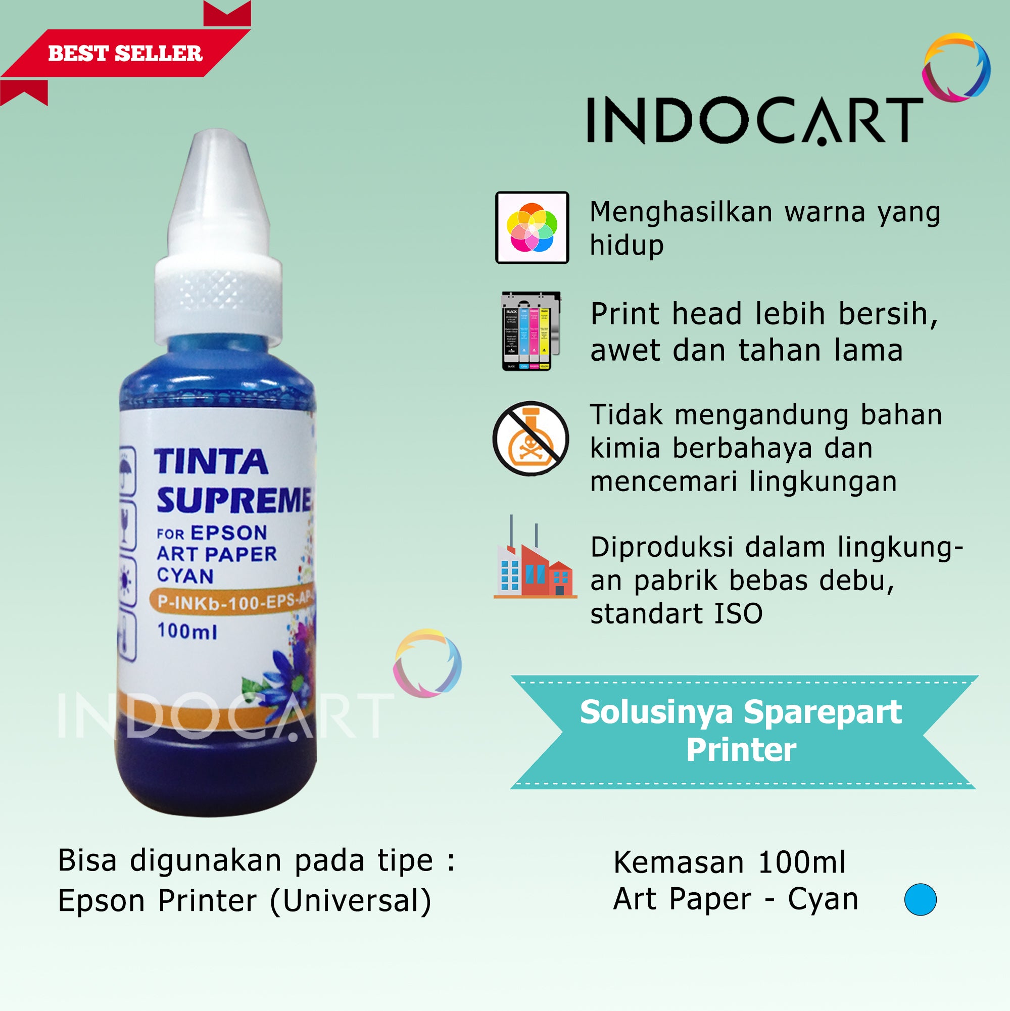 IndoCart Tinta Refill Printer Epson-Art Paper Ink-100ml