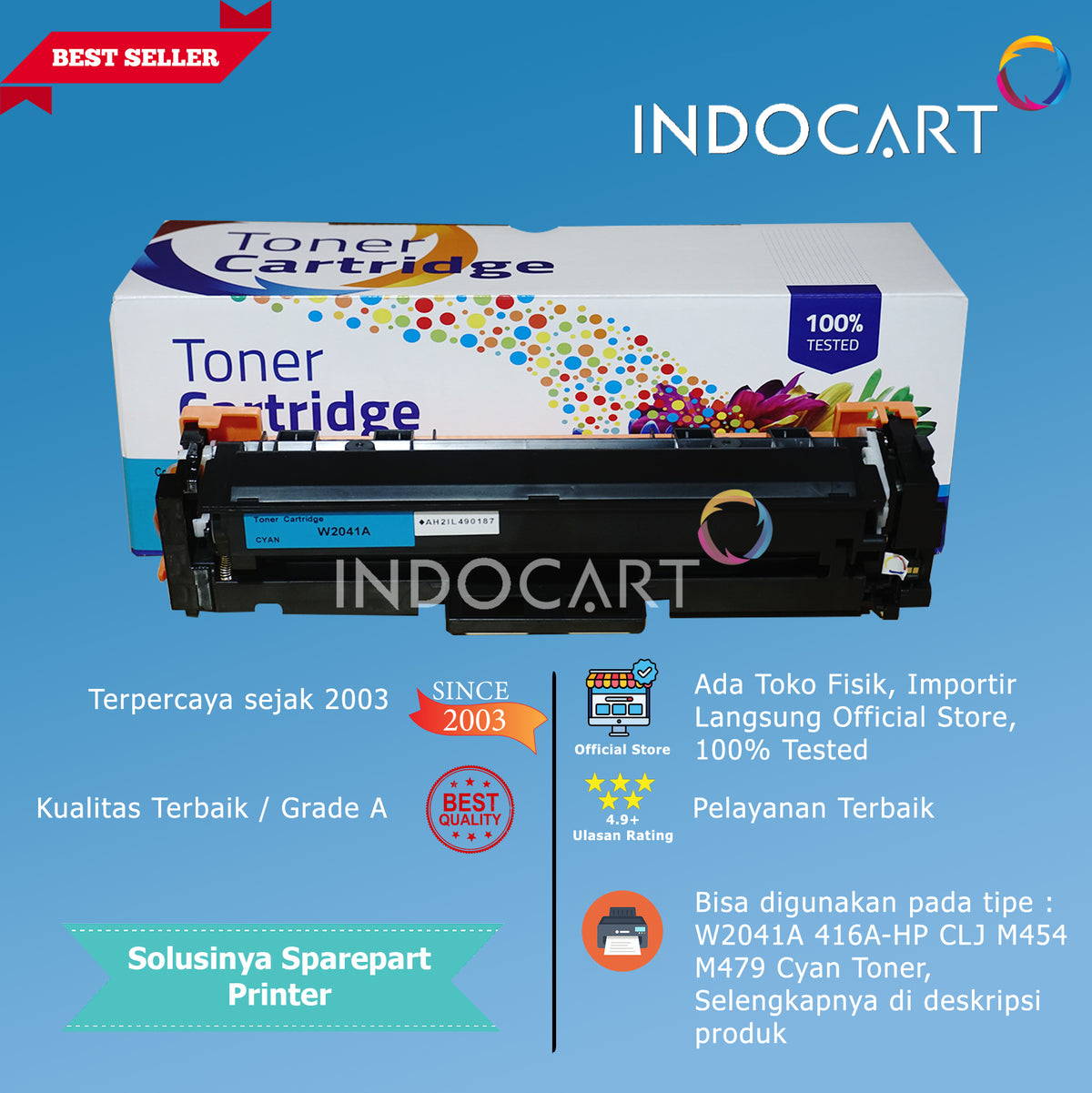 Toner Cartridge Compatible W2040A W2041A W2042A W2043A 416A-HP CLJ M454 M455 M479 M480
