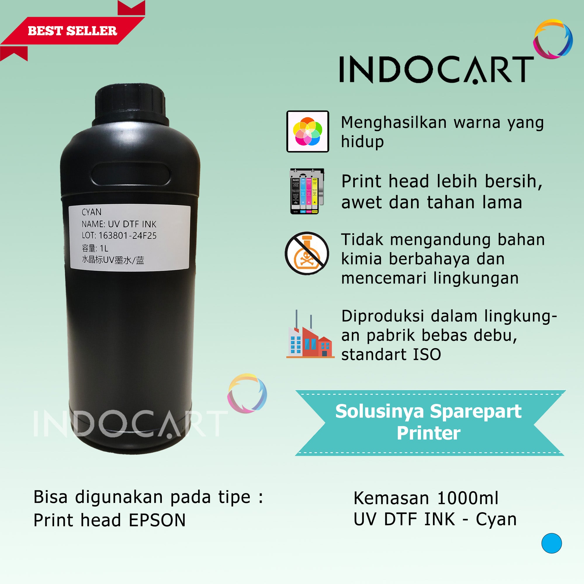 Tinta UV DTF Epson Direct Transfer Film Premium Ink-1Kg