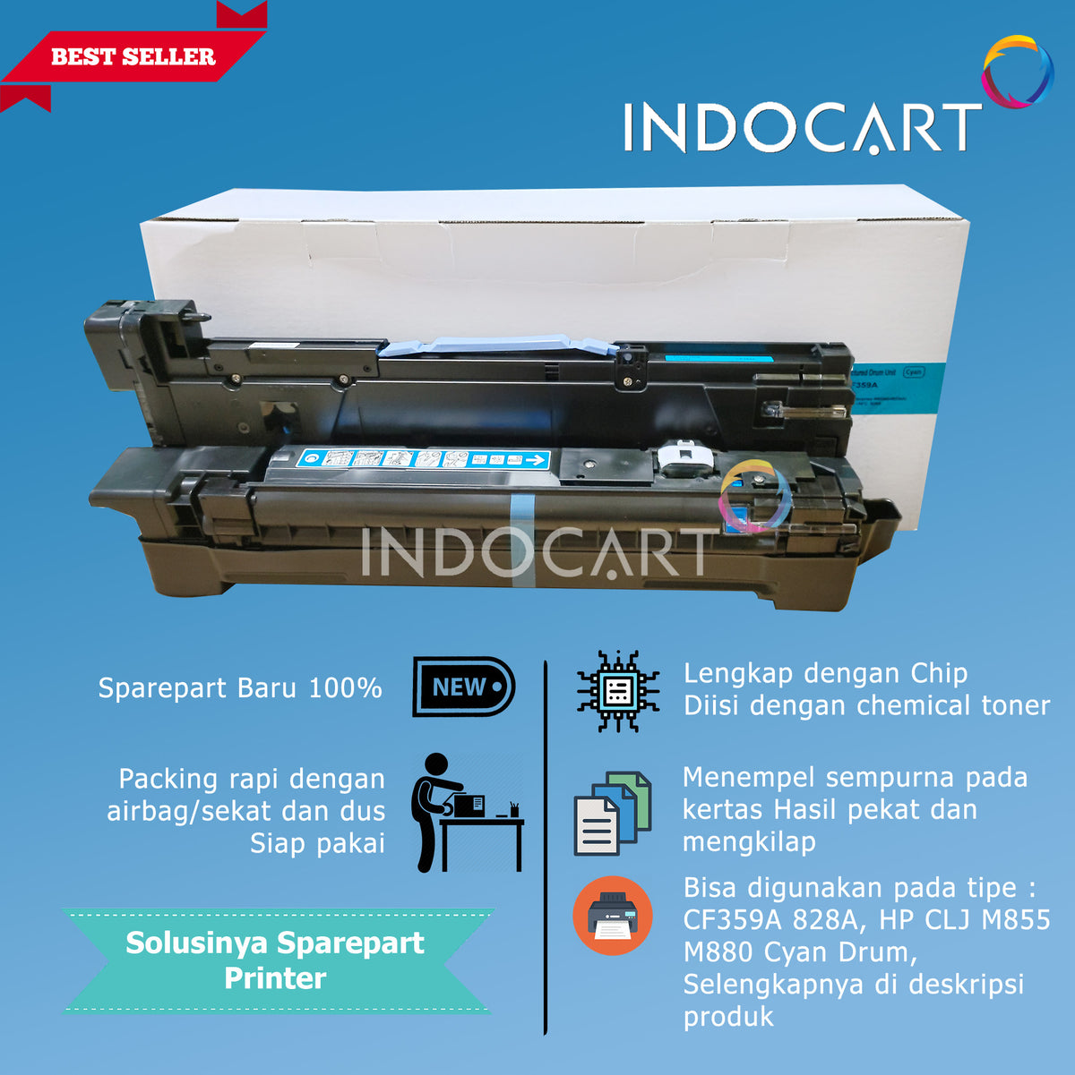 Toner Imaging Drum Compatible CF358A CF359A CF364A CF365A 828A-HP CLJ M855 M880