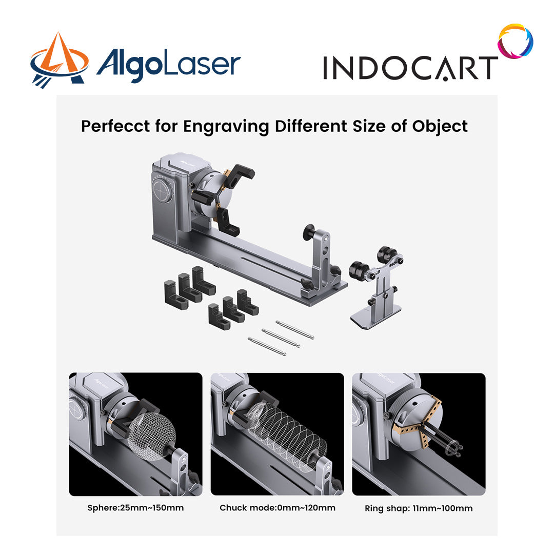 Upgrade Kit Laser Engraver/Cutter Parts-AlgoLaser Rotary Chuck