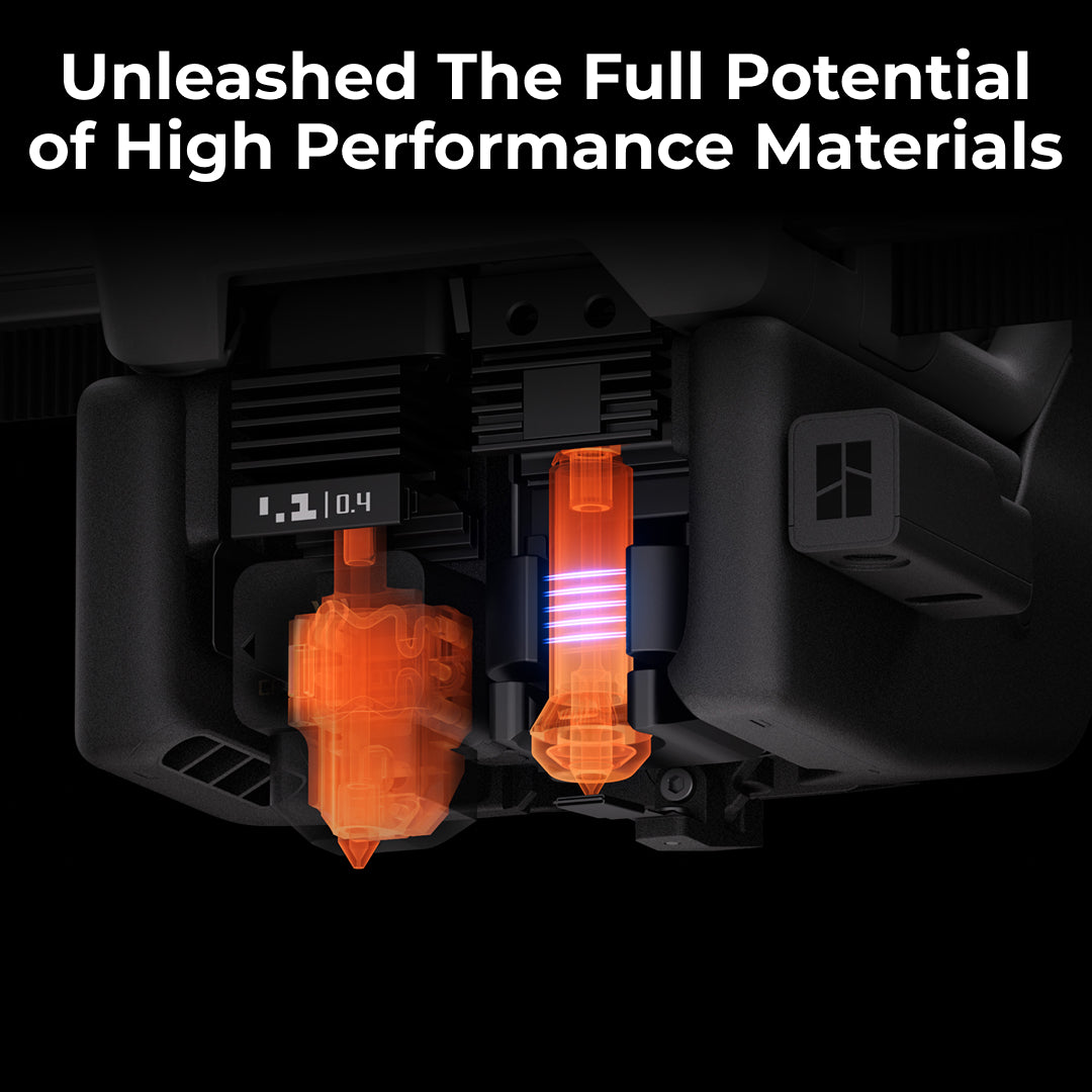 3D Printer BambuLab H2C Multi Material 3D Printing with Vortek Hotend Change System and Fast Induction Heating