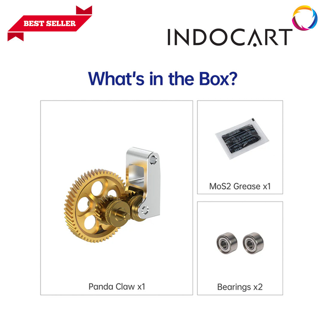 3D Printer Parts BigTreeTech/BIQU Panda Claw Hardened Gear Set Golden Nano-Coated BambuLab P1/X1 Series