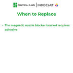3D Printer Parts BambuLab Tape for Flow Blocker Magnet Bracket H2D H2D Pro