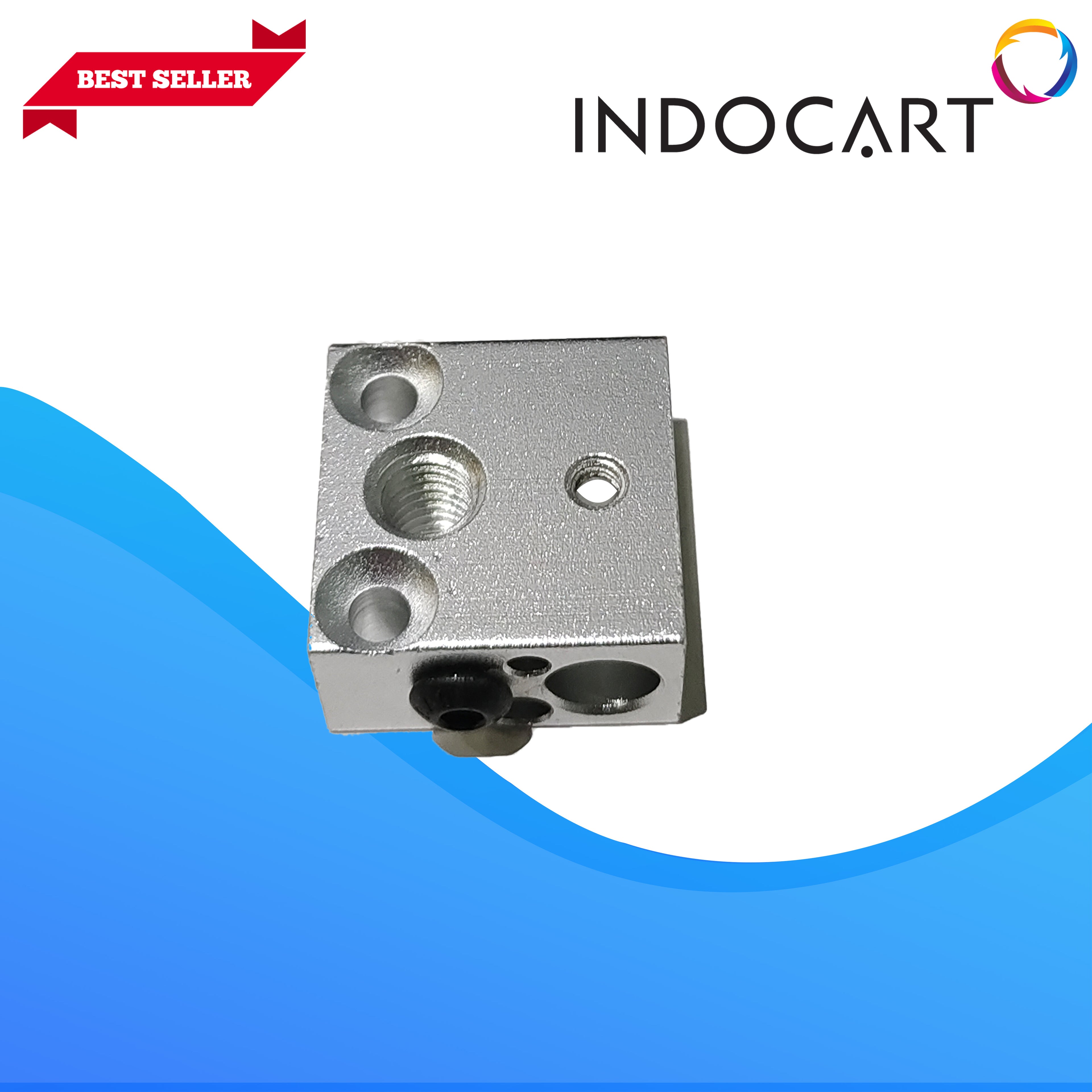 3D Printer Parts Creality OEM Heat Block 20×20×10 Al6063 Aluminium MK8 Creality Ender 2Pro/3/3Pro/3S/3V2