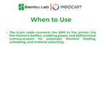 3D Printer Parts BambuLab Bambu Bus Cable 6Pin AMS 2 Pro