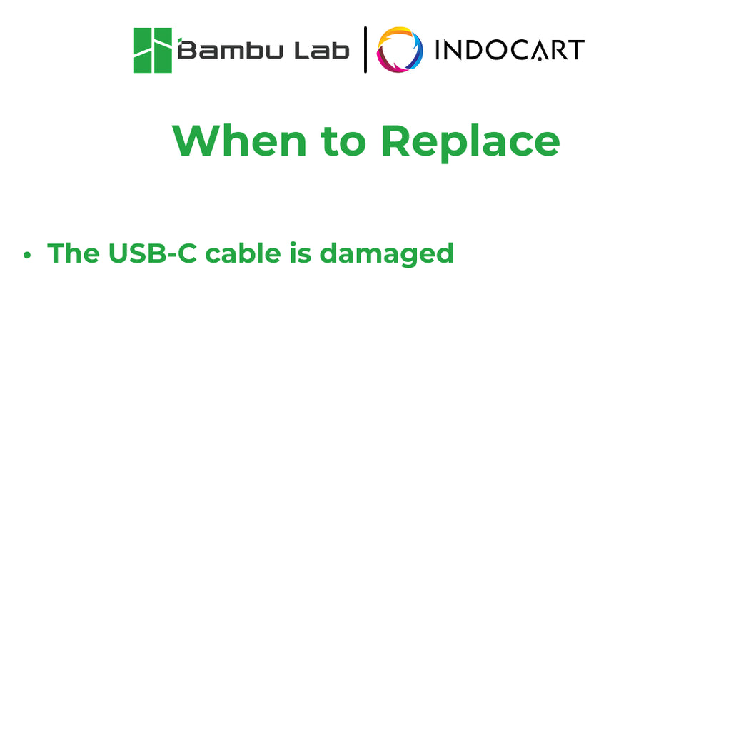 3D Printer Parts BambuLab USB C Cable BambuLab X2D