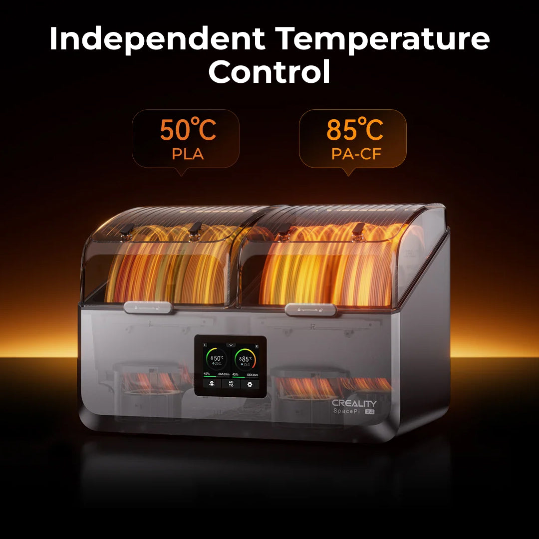 3D Printer Filament Dry Box Creality Space Pi X4 4 Rolls Filament Dryer System PTC Heats Up To 85°C