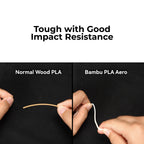 3D Printer Filament BambuLab PLA Aero Low Density and Light Weight Filament 1.75mm 1Kg