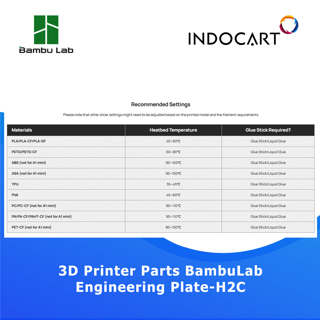 3D Printer Parts BambuLab Engineering Plate BambuLab H2C