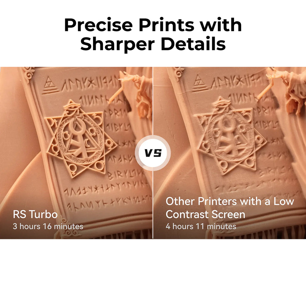 3D Printer HeyGears UltraCraft Reflex RS Turbo 10.3-inch 8K Amber Screen Expertly Sharp Details 3D Printing