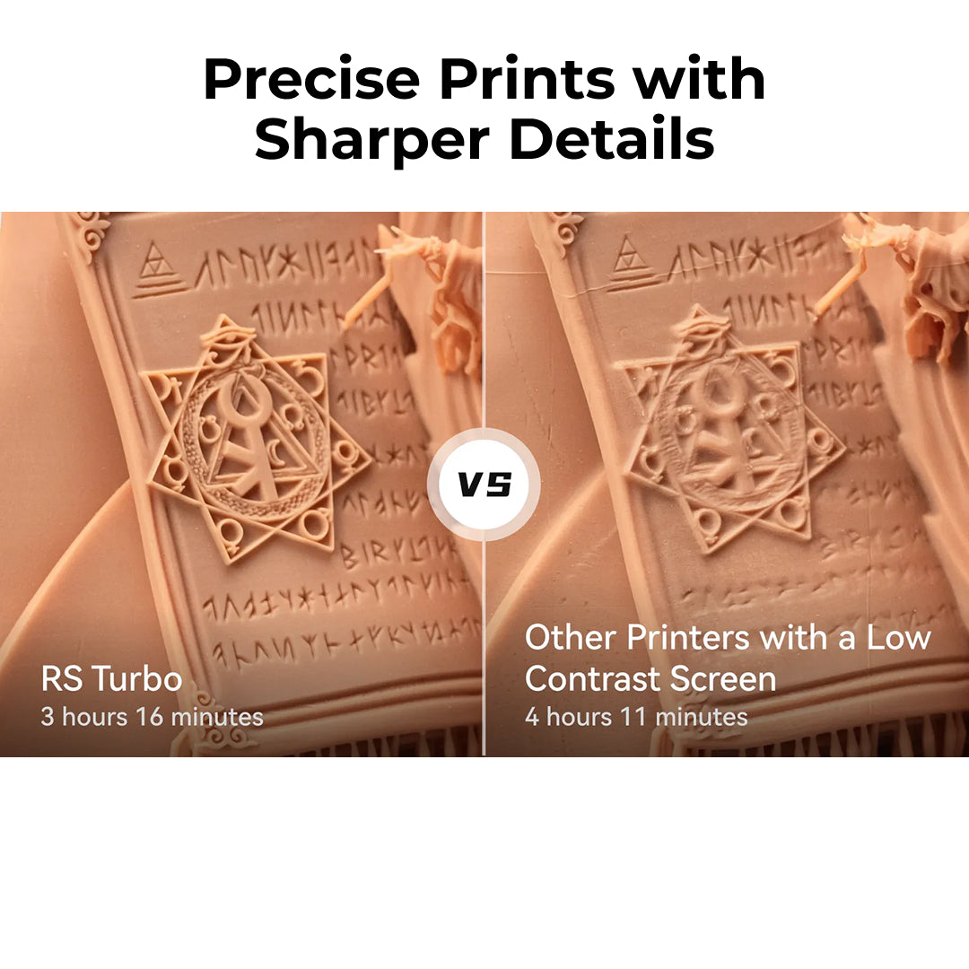 3D Printer HeyGears UltraCraft Reflex RS Turbo 10.3-inch 8K Amber Screen Expertly Sharp Details 3D Printing