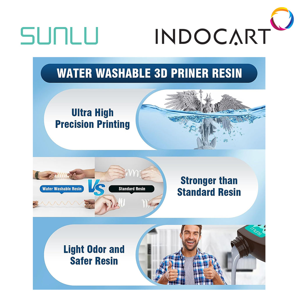 3D Printer Resin SUNLU Water Washable-1Kg