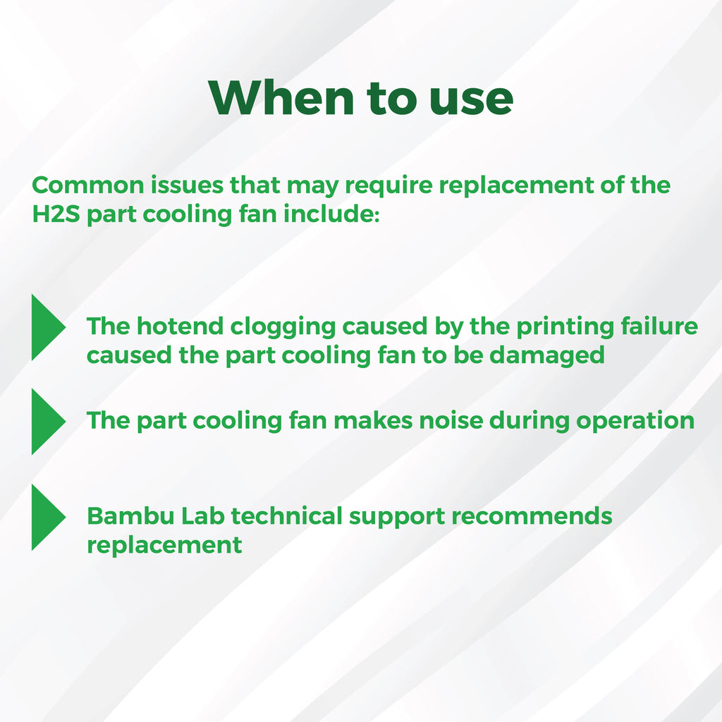 3D Printer Parts BambuLab Part Cooling Fan BambuLab H2S