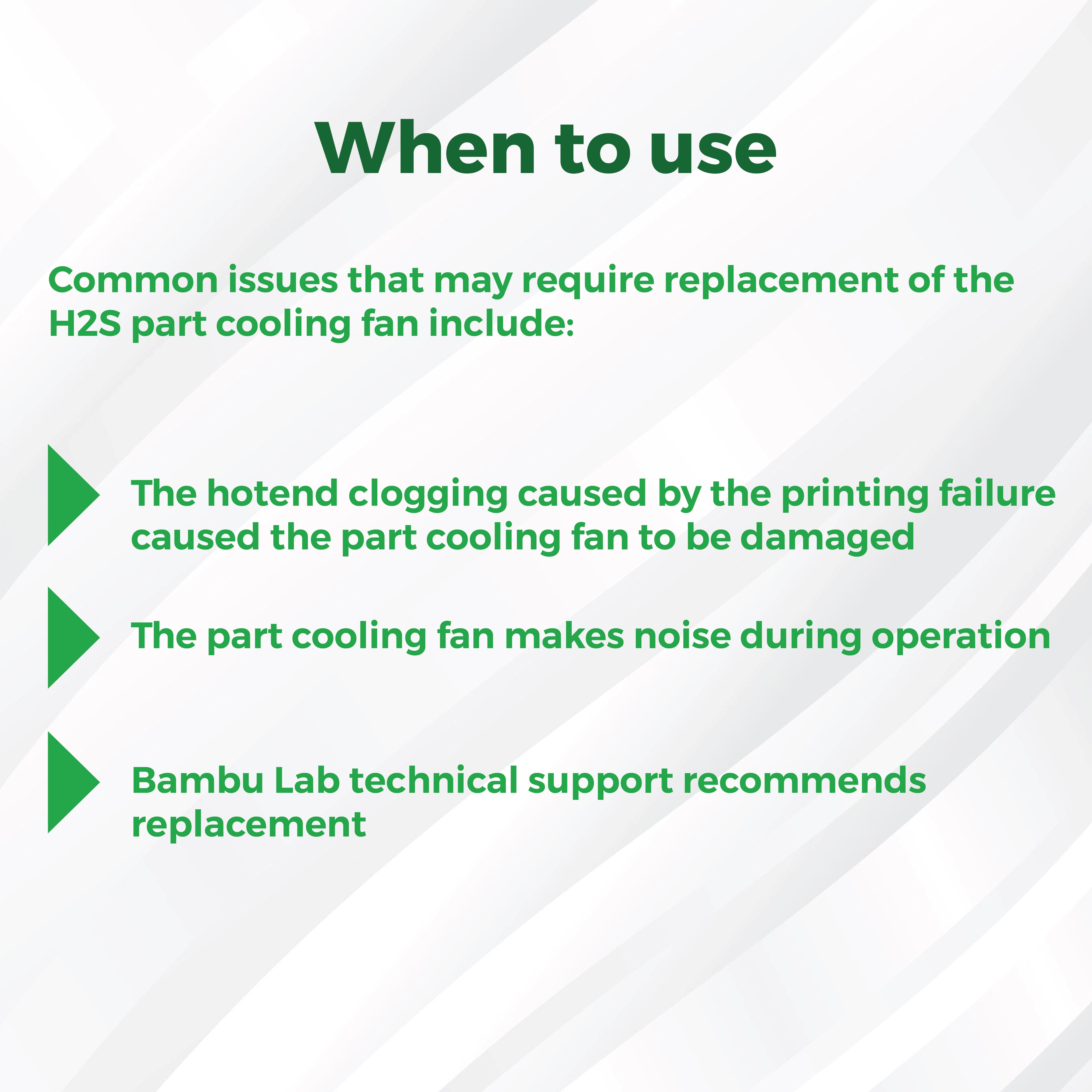 3D Printer Parts BambuLab Part Cooling Fan BambuLab H2S
