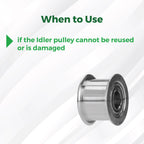 3D Printer Parts BambuLab Idler Pulley BambuLab X1C & P1 Series