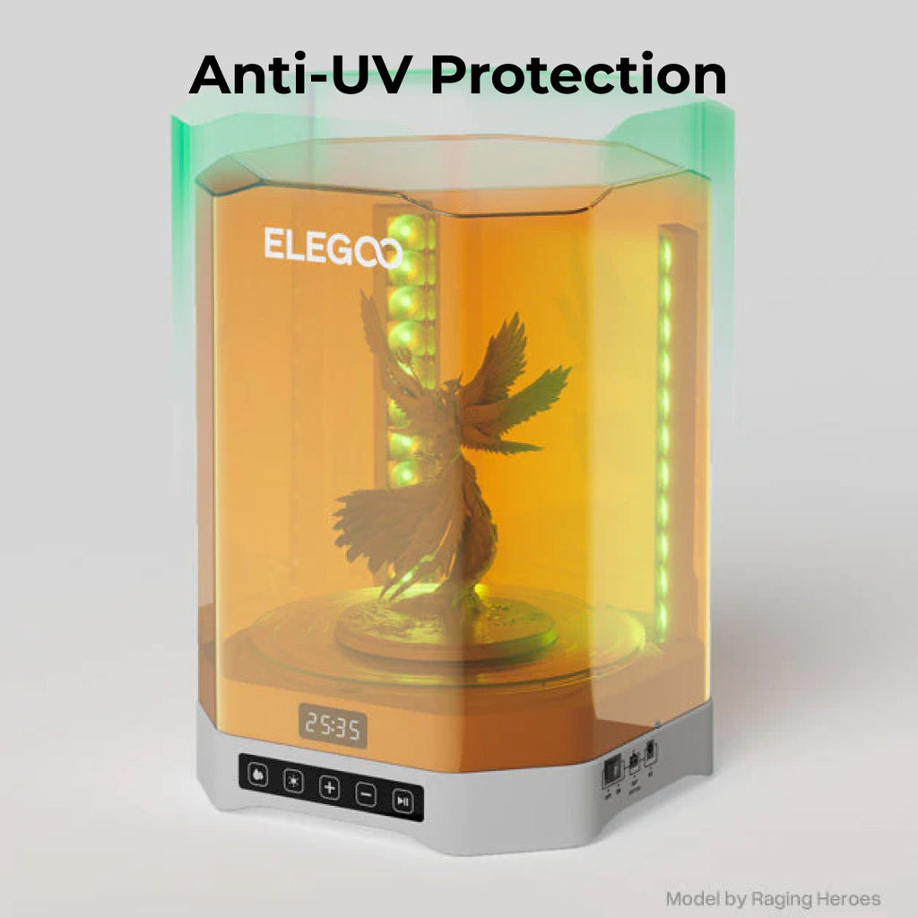 3D Printer Wash and Cure Elegoo Mercury PLUS 3.0 Powerful 360° All-Round Curing with 7.5L Wash Capacity