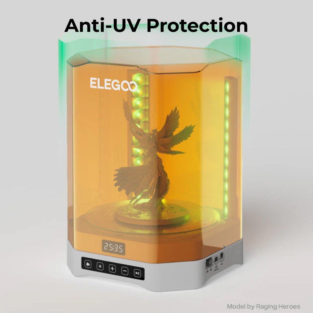 3D Printer Wash and Cure Elegoo Mercury PLUS 3.0 Powerful 360° All-Round Curing with 7.5L Wash Capacity