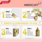 IndoCart Sticker Pet Vinyl Glossy Silver-A4-20s