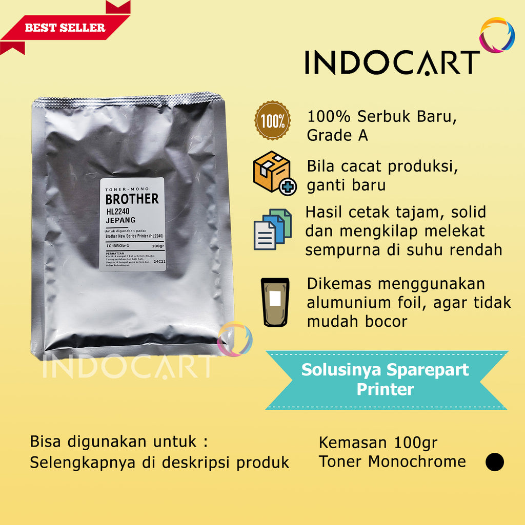 Serbuk Toner Jepang TN-8000 B022 B027-HL 2080 2100 Fax 8070 DCP 7535 MFC 7715 7810 9000