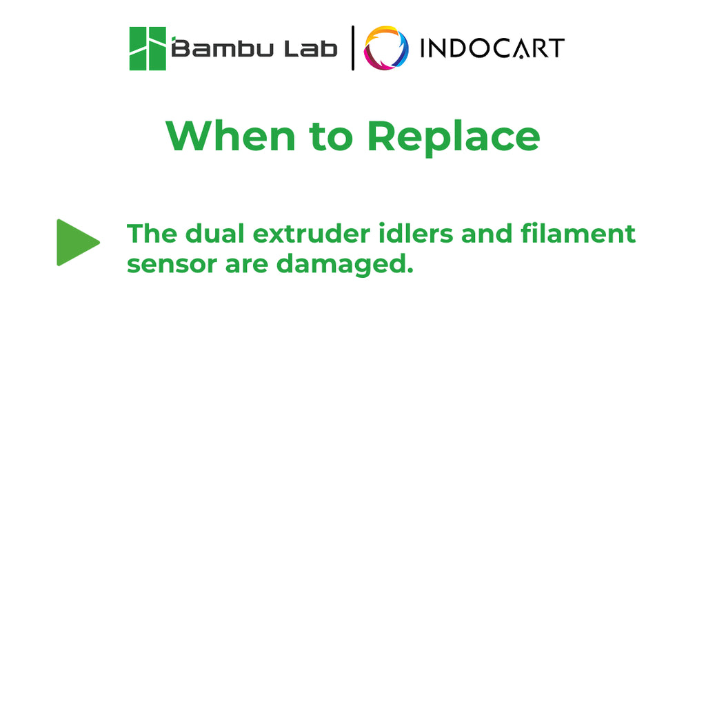 3D Printer Parts BambuLab Dual Extruder Idlers and Filament Sensor BambuLab H2D