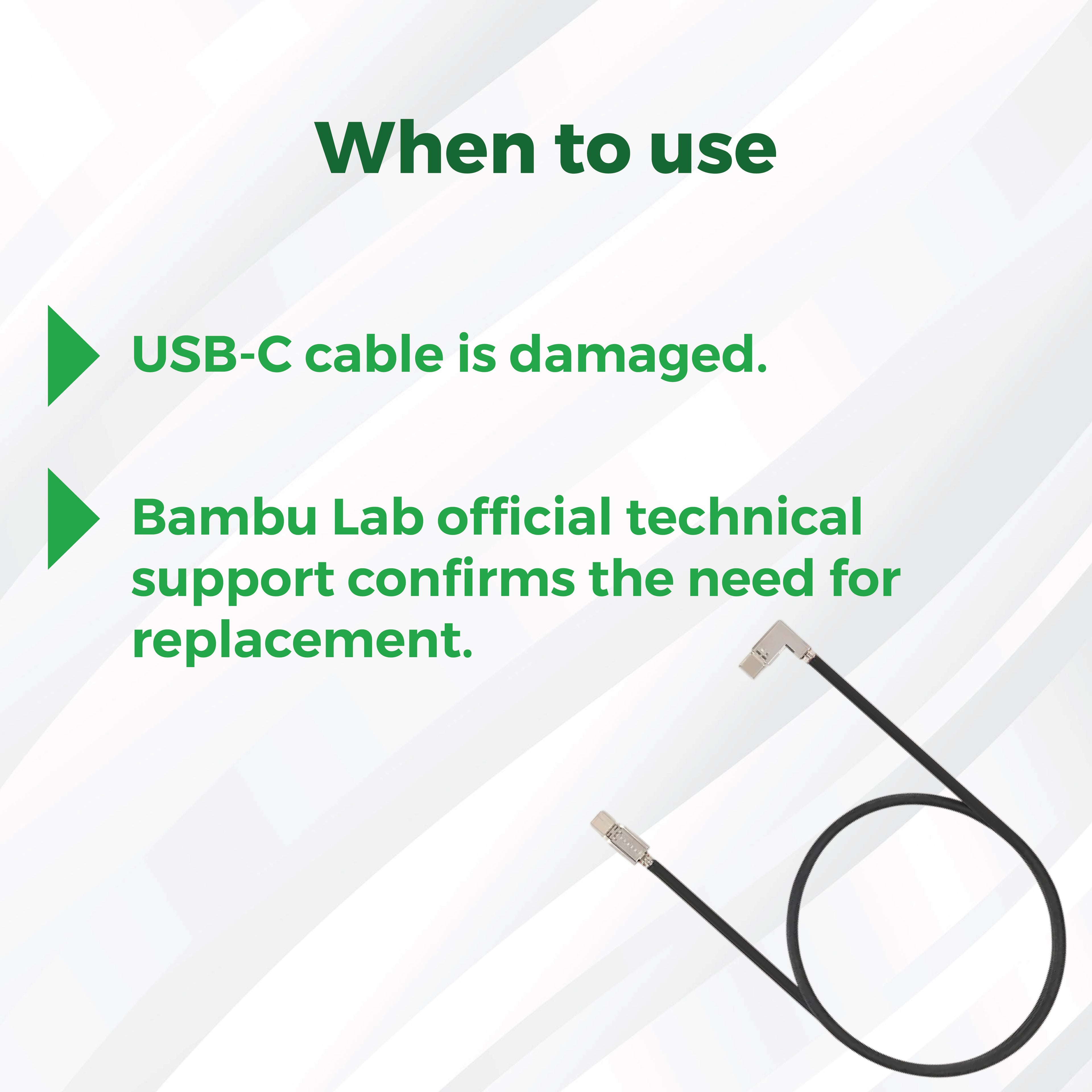 3D Printer Parts BambuLab USB C Cable BambuLab H2S