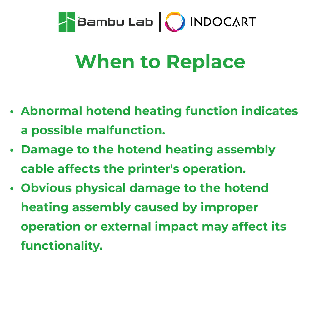 3D Printer Parts BambuLab Auxiliary Hotend Heating Assembly Right BambuLab X2D