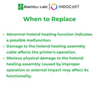3D Printer Parts BambuLab Auxiliary Hotend Heating Assembly Right BambuLab X2D