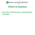 3D Printer Parts BambuLab Auxiliary Extruder Gear Assembly BambuLab X2D