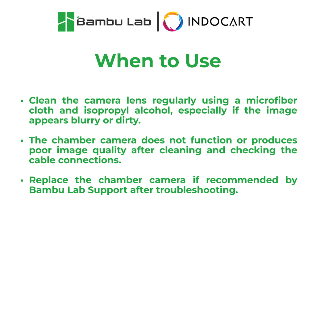 3D Printer Parts BambuLab Chamber Camera BambuLab P1 Series